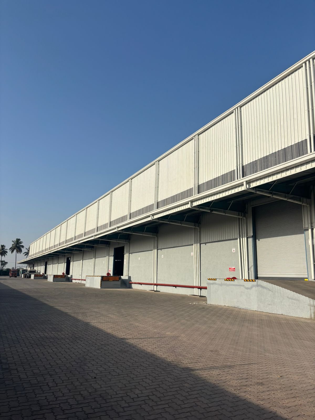 Warehouse exterior loading bays